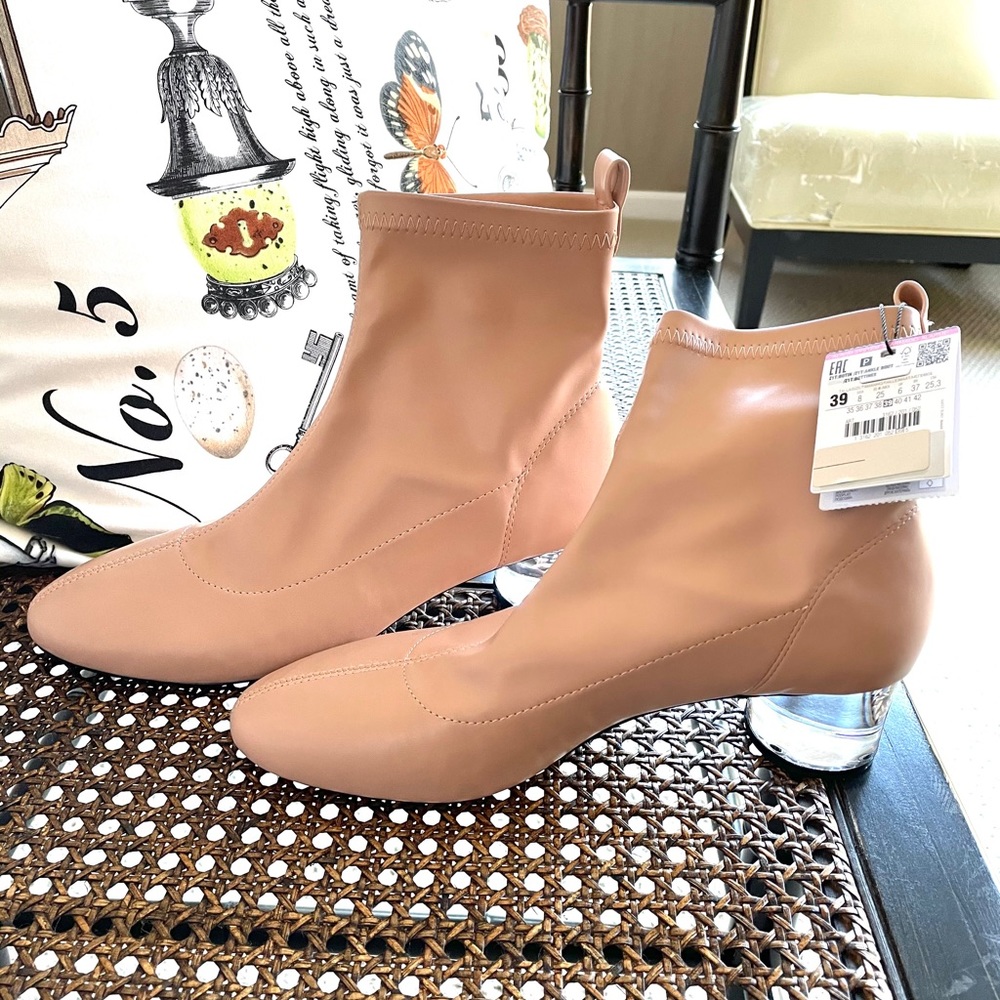 Zara pull-up booties